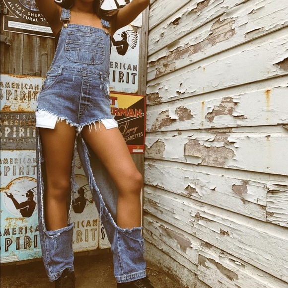 Carmar vintage wash cut out denim overall - Picture 2 of 6